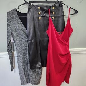 Valentines Bundle Dresses Skirt  H&M Shein Carol Wren Size S